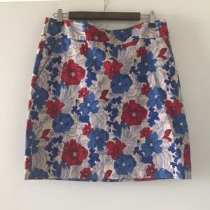 Floral print skirt